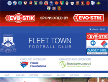 Tablet Screenshot of fleettownfc.co.uk